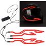 EMVANV Motorcycle Helmet LED Strip - Night Riding Sticker LED Strip Warning Motorcycle Helmet Light Signal Flashing