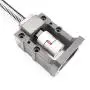 Mssoomm Nema 34 Stepper Motor Steel Mounting Bracket and BK15 Ball Screw Fixed End Supports Bearing Mount for 86mm Nema 34 Motor and 20mm CNC Ball Screw Ballscrew Kit SFU2005 SFU2010 2020 2040