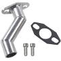 UAUS 32-40mm Silver Short Offset Intake Manifold Carburetor W/Gasket For 49cc 60cc 66cc 80cc Motorized Bicycle Bike