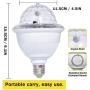 LETOUR Disco Ball Light with Remote Control 9.8Ft E26/E27 Screw Socket Speaker Sound Activated RGB Disco Party Rorate Light Bulb for Party Birthday/Wedding/Pub/Home Use/Xmas/DJ/Dance/KTV