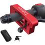 Tukeirt Motorcycle Lock - Adjustable Anti Theft for Motorcycles Mopeds Motorbikes Scooters ATVs Dirt Bike Street Bike Braking The Front Wheel Use on Grip Brake Handlebar(red)