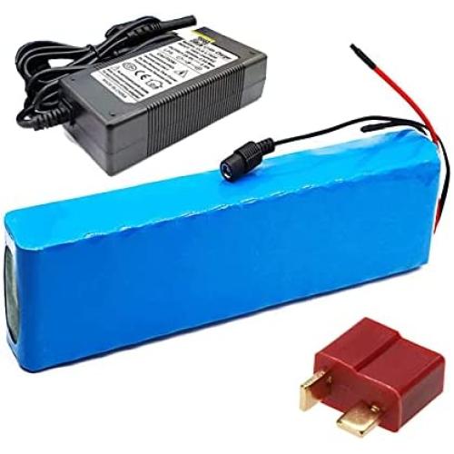 Wnicek 36V 7.8Ah 10S 3P E-Bike Lithium Battery Waterproof PVC Battery Pack Used for Motors Within 750W for Electric Scooters Electric Bicycles Electric Tools with BMS + Charger
