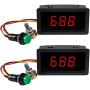 2pcs 6V 12V 24V Digital Display LED DC Motor Speed Controller,8A DC Motor Speed Controller PWM Stepless Speed Control Switch Driver with Duty Cycle LED Digital Display & Knob CCM5D