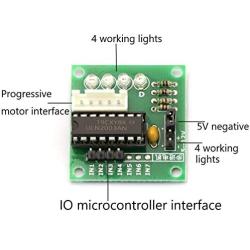 CenryKay 5pcs ULN2003 28BYJ-48 4-Phase Stepper Motor with 5V Drive Board and 10pcs Dupont Wire Male to Female Breadboard Jumper Wires Compatible with Arduino