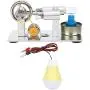 Garosa Stirling Engine Model, Stainless Steel Heat Steam Engine Physical Power Generation Experimental Tool Gift for Home School Kids Education Garosa Stirling Engine Model, Stainless Steel Heat Steam Engine Physical Power Generation Experimental Tool Gift for Home School Kids Education