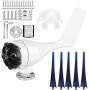 Windmill Generator 800W Small Wind Turbines Kit 5-Blade Wind Turbine Motor with Charge Controller for Home Use Boat-Blue 24v