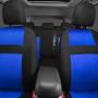 CAR PASS Rainbow Universal Fit 3D Air Mesh Car Seat Cover with 5mm Composite Sponge Inside,Airbag Compatible (Black Blue)