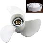 VN 13 12x15-K Boat Motor Aluminum Propeller - Replaces 6E5-45947-00-EL Compatible with Yamaha 60HP 70HP 75HP 80HP 85HP 90HP 115HP 130HP 15 Tooth-RH Outboard Propeller-Boat