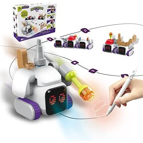 Kit Robotique Miniature BOTZEES pour Programmation, Jouet STEM pour Enfants, Robot de Programmation pour Garçons et Filles, Âge 3+ Kit Robotique Miniature BOTZEES pour Programmation, Jouet STEM pour Enfants, Robot de Programmation pour Garçons et Filles, Âge 3+
