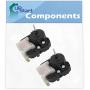 2-Pack W10189703 Evaporator Fan Motor Replacement for Estate TT14DKXKQ04 Refrigerator - Compatible with WPW10189703 Refrigerator Evaporator Fan Motor