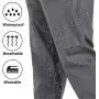 Rain Pants Men, Waterproof Pants Mens Fishing Pants, Work Rain Gear Pants for Men Motorcycle Hiking Outdoor Windproof Golf