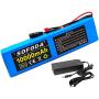 Jieoto 36V Lithium-ion Battery 10AH E-Bike Battery Pack for Electric Bike Scooter Tricycles Electric Wheelchairs 200W 250W 350W 500W Motor with 2A Charger and 20A BMS