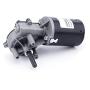 Fielect DC 24V 52RPM Reversible Worm Geared Motor High Torque Electric Gear Motor Turbine Worm Gear Box Reduction Motor, Left Shaft GW6280