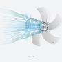 WACZJ Wall Mounted Fans with Remote Control 3 Speeds Timer Function 120° Left and Right Swing Head Operated for Home Bed Office
