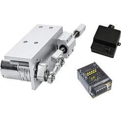 BEMONOC DIY Reciprocating Cycle Linear Actuator Kit with DC Gear Motor 12 Volt 150RPM Stroke 5/10mm With Switching Power Supply & Speed Controller