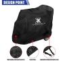 X AUTOHAUX 3 or 4 Wheel Mobility Scooter Cover Waterproof Sun Rain Wind Protection for Motorcycle Scooter