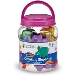 Learning Resources Counting Elephants, Set of 10,Multi-color