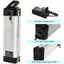 Jieoto 36V/48V 10Ah/12.5Ah Ebike Battery, Silver Fish Lithium-ion Pedelec Battery with Charge for 250W/350W/500W/600W Electric Bike Bicycles Folding Bike Mountain Bike Motor