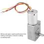DC 12/24V Brushless Worm Motor Speed Reduction Gear Motor for Robots Locks DIY, Gear Motor 4~150Rpm (12V 23RPM)