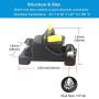 WOHHOM 200 Amp Circuit Breaker DC 12V -48V Waterproof 30A-300A Manual Reset Fuse Inverter for Trolling Motor Auto Car RV Marine Boat Current Overload Protection (200A)