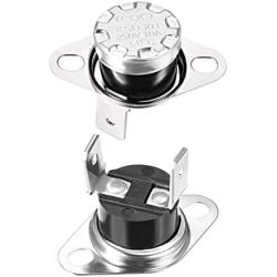 uxcell KSD301 Thermostat 60°C/140°F 10A Normally Open N.O Adjust Snap Disc Temperature Switch for Microwave Oven Coffee Maker 2pcs