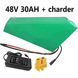 Jieoto 48V 30Ah Electric Bicycle Lithium Battery, Ebike Battery Lithium Pack with Charger, for Electric Bike 200W ~ 800W Motor, for Electric Bike Scooter