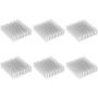 uxcell Electronic Radiator Heatsink for Stepper Motor,3D Printer 40x40x11mm Silver 6pcs