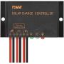 PowMr Solar Charge Controller Waterproof - 10A Charge Controller 12V 24V Auto Load on 24Hours IP68 Waterproof Solar Controller for Lead-Acid Battery (CMP-03 10A)