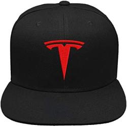 Tesla Motors Flex Fit Hat Baseball Cap Embroidered Flat Curved Brim