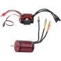 Tbest Motor ESC Set, 2838 4700KV RC Brushless Motor 35A Waterproof ESC 1/14 1/16 RC Car Parts Accessories
