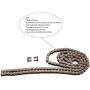 25H 132 Links Chain, PRO BAT, With 2Pcs Master Link For 47cc 49cc ATV Quad Scooter Mini Dirt Pocket Bike Minimoto 2 Stroke