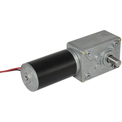 TSINY Small High Torque 12 Volt Reversible 10 RPM DC Worm Gear Motor for BBQ Drive Replacement
