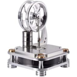 STPCTOU Low Temperature Stirling Engine Motor Steam Heat Education Model Toy Kit Class Teaching Stirling Engine Kit for Adults Desktop Educational Toy Collection Unique Gift for Engineers D16-C