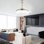 42 Inch Retractable Ceiling Fan with Lights, Modern Ceiling Fan with Remote Control, Silent Motor LED Ceiling Fans with Retractable Blades