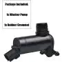 Windshield Washer Pump Replacement for Ford, Lincoln, Mercury - OTUAYAUTO Factory OE Style with Grommet 6F9Z-17664-A