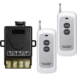 YETOR Wireless Remote Switch,110V/120V/240V /40A Relay Wireless RF Switchwith with 984FT Long Range for Lights,Household Appliances, Garage Door,Pump and Electrical Equipment.
