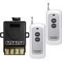 YETOR Wireless Remote Switch,110V/120V/240V /40A Relay Wireless RF Switchwith with 984FT Long Range for Lights,Household Appliances, Garage Door,Pump and Electrical Equipment.