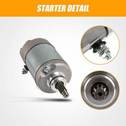 Starter Motor for Honda ATV 2001-2014 TRX500FA FourTrax Foreman Rubicon, 2004-2008 TRX500FGA, 2009-2014 TRX500FPA FourTrax Rincon Replace SMU0314, 31200-HN2-003, 31200-HN2-A01 18610 18666