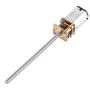 DC Motor Reverable Threaded Output Shaft Lead Screw 6V Motor Stepper Lead Screw Actuator Gear Motor with Long M3*55MM Lead Screw Thread Output Shaft (6V 30RPM)