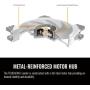 Thermaltake ToughFan 12 White High Static Pressure 2000 PWM, Metal-Reinforced Motor Hub, Gen.2 Hydraulic Bearing 120mm Case/Radiator Fan, Single Pack, CL-F117-PL12WT-A