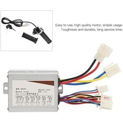 Alomejor E Bike Controller Set 36V 350W E Bike Power Display Kit, Controller and Rotary Handle Set with Thumb Throttle Grip