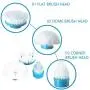Electric Spin Scrubber,360 Cordless Bathroom Scrubber with 3 Replaceable Cleaning Shower Scrubber Brush Heads,Bathroom Scrubber with Adjustable Arm for Tile, Tub, Sink, Dish, Grout, Wall, Kitchen