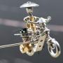 MagicTech Riding Motorcycle Steel Balance Toy Balancing Tumbler Toy Kinetic Art Balance Toy Science Psychology Home Office Decor Desk Toy PH10