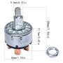 Taiss Stepper Motor Driver Microstep Driver DM542 CNC Stepper Driver Controller + Rotary Switch 12A 250V/16A 125V 4 Position 3 Speed Universal Metal Latching Fan Heater Speed Selector Switch