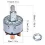 Taiss Stepper Motor Driver Microstep Driver DM542 CNC Stepper Driver Controller + Rotary Switch 12A 250V/16A 125V 4 Position 3 Speed Universal Metal Latching Fan Heater Speed Selector Switch
