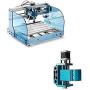 Genmitsu CNC 3018-PROVer Mach3 Router Machine with Mach3 Control + Genmitsu Aluminum Z Axis Spindle Motor Mount, 300-500W Spindle Holder, 52mm Diameter for 3018-PROVer/PROVer Mach3