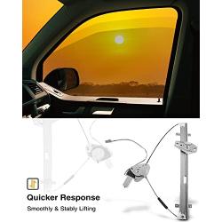 A-Premium Electric Power Window Regulator with Motor Compatible with Honda Pilot 2003-2008 Front Right Passenger Side