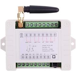 12V - 36V New Custom Wireless Remote Control Switch Secure 2 CH Remote Relay, 433Mhz RF Relay Motor Remote Control Garage Door Remote Opener Transmitter with Receiver
