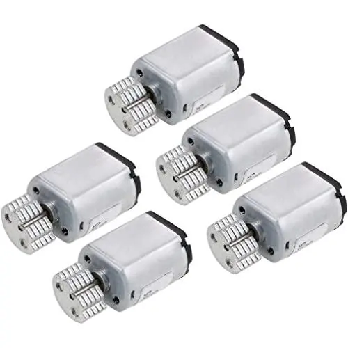 tatoko 5PCS N20 DC Vibration Motor 3V 12000RPM Powerful Small Electric Motor Micro Vibrating Motors with Eccentric Wheel Vibration