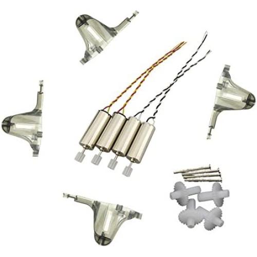 Upgraded Motors Motor Bases Shaft Lever Gears for Syma X11 X11C RC Quad Copter Quadrotor Drone Replacement Spare Parts CCW and CW with Gear Toy